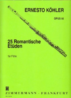 画像1: フルート教材　25のロマンティックな練習曲 作品66(25 Romantische Etuden Op.66)　作曲/ケーラー.エルネスト(Kohler, Ernesto)
