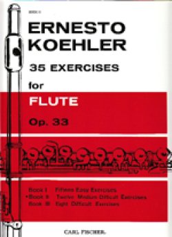 画像1: フルート教材　35の練習課題 作品33 第2巻(35 Exercises Op.33:II)　作曲/ケーラー.エルネスト(Kohler, Ernesto)　定番教本！！