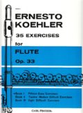 フルート教材　35の練習課題 作品33 第1巻(35 Exercises Op.33:I)　作曲/ケーラー.エルネスト(Kohler, Ernesto)　定番教本！！