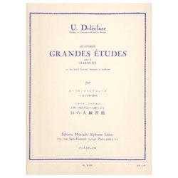 画像1: クラリネット教材　古典・現代の主題による14の大練習曲(14 Grandes Etudes sur des motifs d'oeuvres classiques et modernes)　作曲/ドゥレクリューズ,U.（Delecluse,Ulysse)