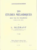 サックス教材　20の旋律的練習曲 第2巻（20 Etudes　Melodiques：2）　作曲/ブレマン（Blemant,L.)