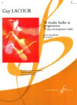 サックス教材　50のやさしい漸進的な練習曲　第1番（50 Etudes Faciles et Progressives 1）　作曲/ラクール（Lacour,G.)