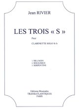 クラリネットソロ楽譜　３つの「エス」（Les　Trois“S”）　作曲/リヴィエ，Ｊ．（Rivier,J.)【2025年2月価格改定】