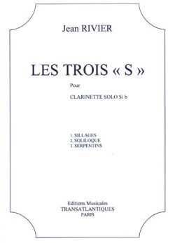 画像1: クラリネットソロ楽譜　３つの「エス」（Les　Trois“S”）　作曲/リヴィエ，Ｊ．（Rivier,J.)