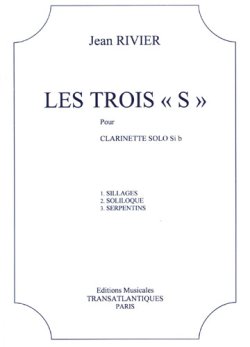 画像1: クラリネットソロ楽譜　３つの「エス」（Les　Trois“S”）　作曲/リヴィエ，Ｊ．（Rivier,J.)【2025年2月価格改定】