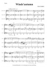 クラリネット3重奏楽譜　Winds'autumn　作曲：岩村雄太　【2013年8月取扱い開始】