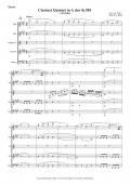 木管5重奏楽譜　Clarinet Quintet in A dur K.581　作曲：モーツァルト　編曲：関向 弥生　【2013年8月取扱開始】