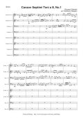 金管８重奏楽譜　第７旋法によるカンツォン第１番　作曲：ガブリエーリ　編曲：林　佳史　【2013年8月取扱開始】