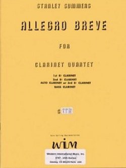 画像1: クラリネット４重奏楽譜　クラリネット四重奏のためのアレグロ ブレーヴ　 作曲／スタンレイ　サマーズ【2013年11月取扱開始】