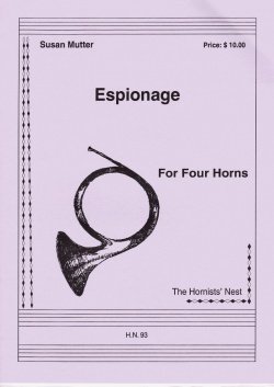 画像1: ホルン4重奏楽譜 ホルン四重奏のためのエスパイオナージ　作曲／スーザン　マター 【2023年3月価格改定】