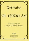 トランペット4重奏楽譜　4本のトランペットのためのマドリガーレ　作曲／ジョヴァンニ・ダ・パレストリーナ【2013年12月取扱開始】