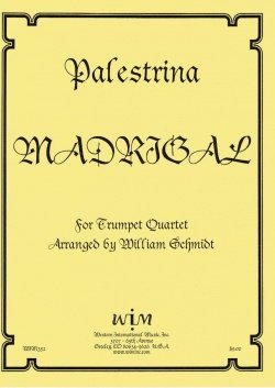 画像1: トランペット4重奏楽譜　4本のトランペットのためのマドリガーレ　作曲／ジョヴァンニ・ダ・パレストリーナ【2013年12月取扱開始】