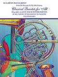 Classical Quartets for All（４重奏楽譜）　B-Flat Clarinet, Bass Clarinet　（フルスコアのみ）