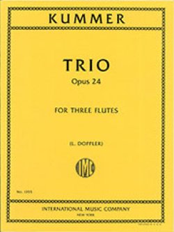 画像1: フルート３重奏楽譜　Trio,Op.24／3重奏曲 作品24　作曲／カスパール・クンマー【2014年8月取扱開始】