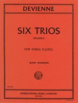 フルート３重奏楽譜　Six Trios,Vol.2／6つの3重奏曲 第2巻　作曲／フランソワ・ドゥヴィエンヌ【2014年8月取扱開始】