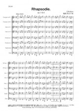 金管８重奏楽譜　ラプソディ 作品119-4　作曲：ブラームス　編曲：松山千紘　【2014年8月取扱開始】