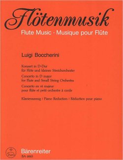 画像1: フルートソロ&ピアノ楽譜　協奏曲　ニ長調（Konzert　in　D-Dur）　作曲／ボッケリーニ（Boccherini,L）　監修（編曲）／【2014年12月取扱開始】