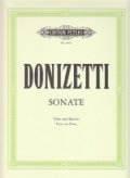 フルートソロ&ピアノ楽譜　ソナタ　ハ長調（Sonata）　作曲／Donizetti,G.　監修（編曲）／－【2014年12月取扱開始】