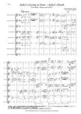 サックス8重奏楽譜　バレエ音楽「ロメオとジュリエット」より ジュリエットの葬式〜ジュリエットの死　作曲：プロコフィエフ　編曲：宇田川 不二夫　【2014年12月取扱開始】
