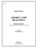 金管４重奏楽譜　America the Beautiful Brass Quartet (Trad./Villanueva)　（By The Canadian Brass）