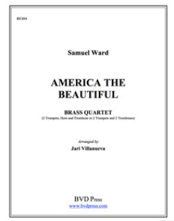 画像1: 金管４重奏楽譜　America the Beautiful Brass Quartet (Trad./Villanueva)　（By The Canadian Brass）