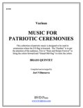 金管5重奏楽譜 Music for Patriotic Ceremonies for Brass Quintet (Various/Villanueva)【受注生産楽譜】　（By The Canadian Brass）【2016年7月取扱開始】