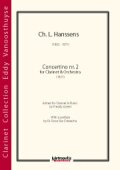 クラリネットソロ楽譜　Concertino nr. 2　作曲／Ch.L.Hanssens（チャルレ・ロウィ・ハンセンス）　編曲 Freddy Arteel／フレディー・アルティール