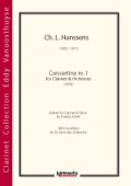 クラリネットソロ楽譜　Concertino nr. 1作曲／Ch.L.Hanssens（チャルレ・ロウィ・ハンセンス）　編曲 Freddy Arteel／フレディー・アルティール