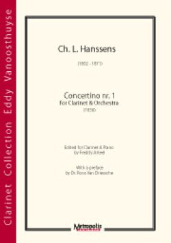 画像1: クラリネットソロ楽譜　Concertino nr. 1作曲／Ch.L.Hanssens（チャルレ・ロウィ・ハンセンス）　編曲 Freddy Arteel／フレディー・アルティール