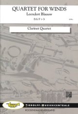 クラリネット４重奏楽譜　カルテット　作曲：L.ブラオウ　【2017年8月取扱開始】 