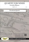 木管４重奏楽譜　カルテット　作曲：L.ブラオウ 【2017年8月取扱開始】 