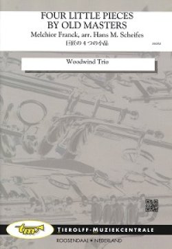 画像1: 木管３重奏楽譜　巨匠の4つの小品　作曲：M.フランク、S.シャイト、H.パーセル、P.H.エルレバッハ　編曲：H.M.シェイフェス【2017年8月取扱開始】 