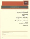木管3重奏楽譜　コレットによる組曲（Suite apres Corrette）　作曲／D,ミョー【2020年12月改定】