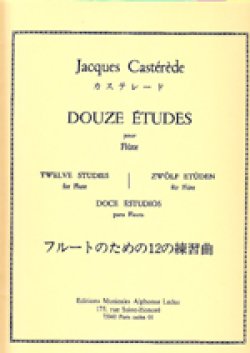 画像1: フルート教材　12の練習曲(12 Etudes)　作曲カステレード、ジャック／Casterede, Jacques