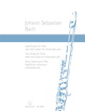 フルートソロ独奏曲楽譜　2つの組曲、無伴奏チェロ組曲より(Two Suites for Flute)　作曲バッハ/J.S. Bach