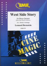 金管5重奏楽譜 ウエストサイドストーリー（West Side Story）　作曲レナード・バーンスタイン　編曲Dennis Armitage　【2018年9月17日入荷】