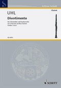 クラリネット4重奏楽譜　Divertimento／ディヴェルティメント　作曲：Alfred Uhl／アルフレッド・ウール　【2020年8月取扱開始】