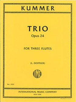 画像1: フルート3重奏楽譜　Trio,Op.24／3重奏曲 作品24　作曲 Caspar Kummer／カスパール・クンマー　【2020年8月取扱開始】