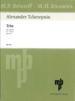 画像1: フルート3重奏楽譜　Trio Op.59／3重奏曲 作品59　作曲：Alexander Nikolayevich Tcherepnin／アレクサンドル・N.チェレプニン　【2020年8月取扱開始】