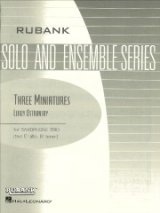 サックス3重奏楽譜  Three Miniatures／3つの小品   作曲：Leroy Ostransky／ルロイ・オストランスキー　【2020年8月取扱開始】