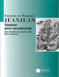 サックス４重奏楽譜 Quatuor pour Saxophones／サクソフォーン4重奏曲　作曲：Faustin Jeanjean／フォースティン・ジャンジャン  【2020年8月取扱開始】