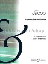 クラリネット7重奏楽譜　Introduction and Rondo／序奏とロンド　作曲：Gordon Jacob／ゴードン・ジェイコブ　　【2024年9月価格改定】