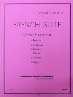画像1: クラリネット４重奏楽譜　フランス組曲　作曲／デポルト
