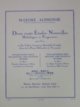 フレンチホルン教材　200の新練習曲　第１巻：７０の非常にやさしい練習曲（200Etudes　Nouvelles：I　70Etudes　Tres　Faciles）作曲／マキシム-アルフォンス（Maxime-Alphonse)