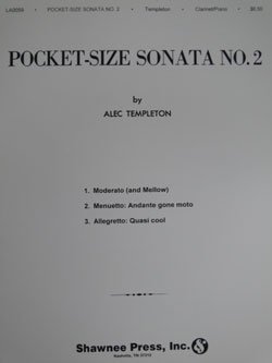画像1: クラリネットソロ楽譜　ポケット・サイズ・ソナタ　第２番　作曲/テンプルトン，Ａ．