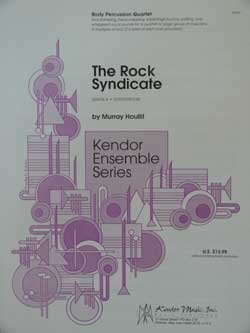 画像1: ボディパーカッション４重奏楽譜　ロック・シンジケート（The　Rock　Syndicate）　作曲／マレイ・ホウリフ
