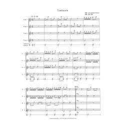 画像1: フルート４重奏楽譜　Tambourin　ラモー/榎田雅祥 （2008年新譜）