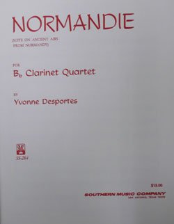 画像1: クラリネット４重奏楽譜　ノルマンディー組曲　　作曲／デポルト