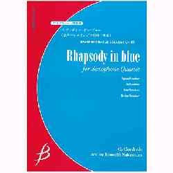 画像1: サクソフォーン４重奏楽譜　ラプソディー・イン・ブルー　作曲／ガーシュイン（中村均一編曲）
