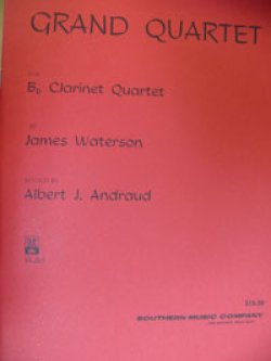 画像1: クラリネット４重奏楽譜　大四重奏曲（グランドカルテット）　作曲／ウオーターソン　編曲／−